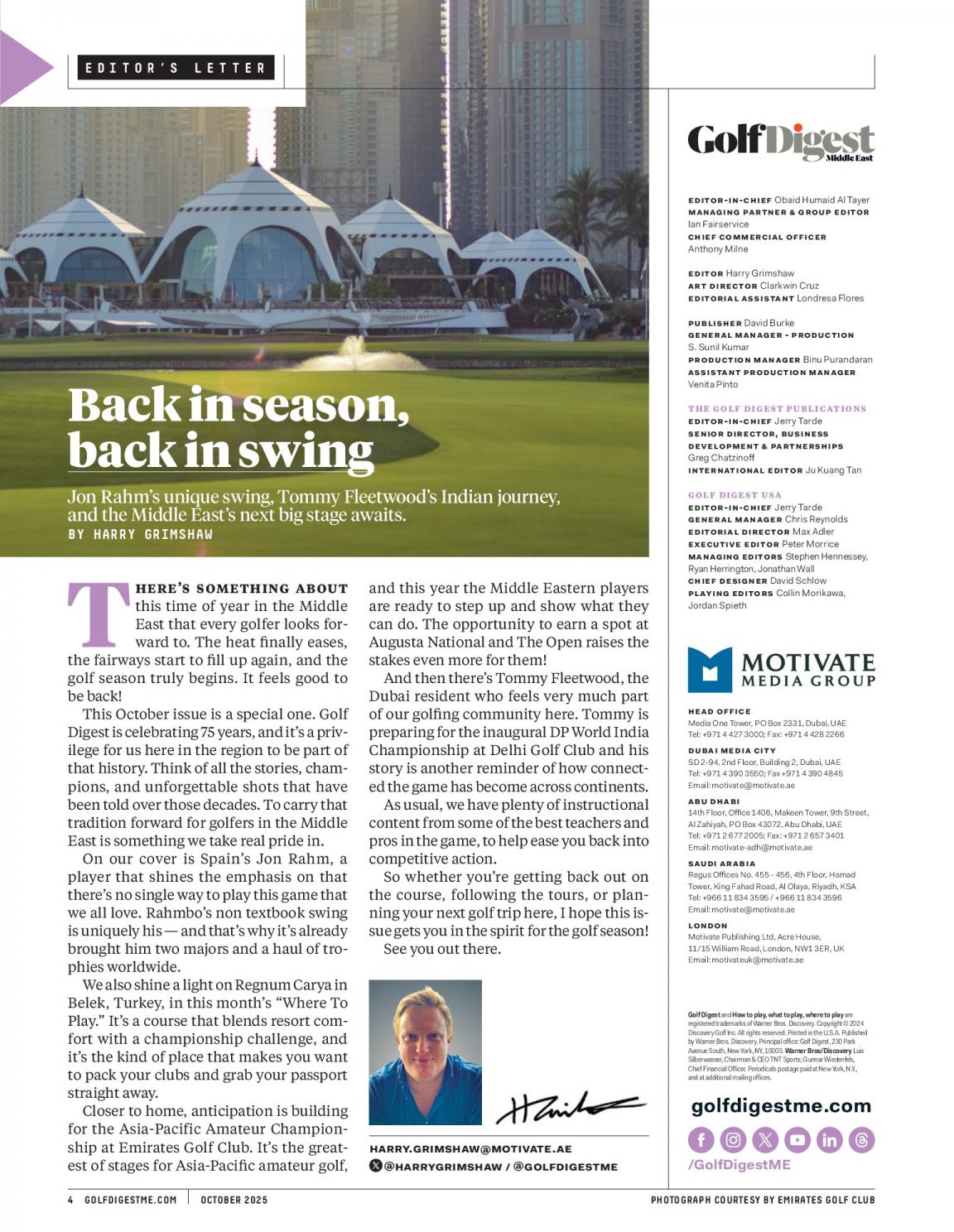 GOLF DIGEST MIDDLE EAST